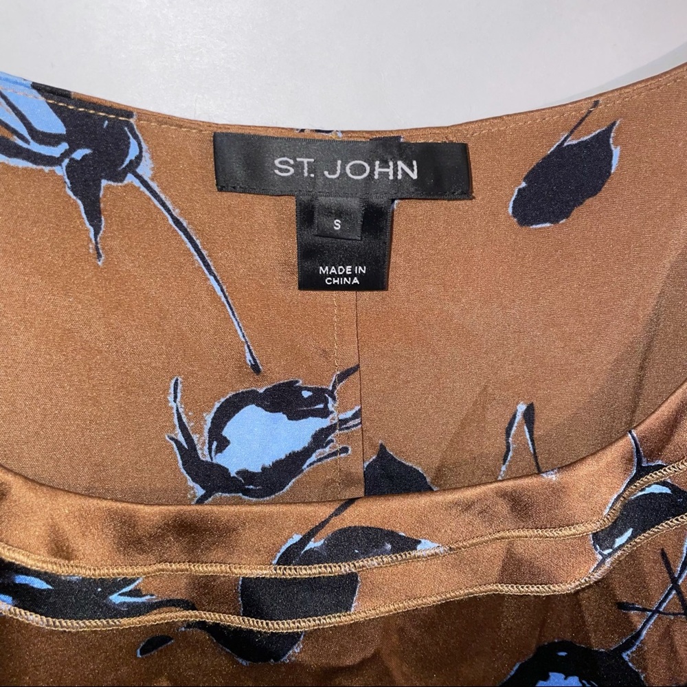 St. John Floral Cami Blouse - Picture 3 of 4